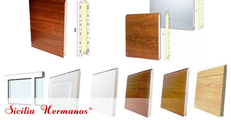 Tipos de paneles para puertas seccionales